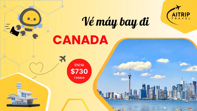 Vé máy bay đi Canada giá rẻ