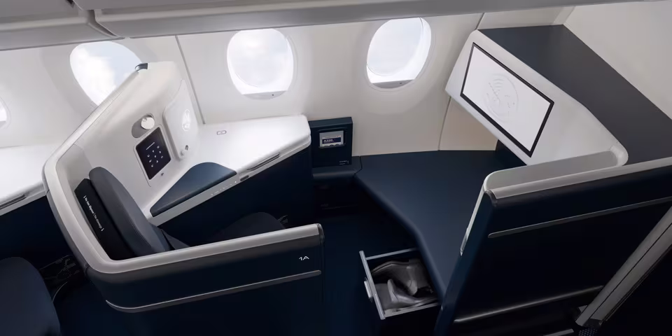 Business thực tế trên Air France Airbus A350-900