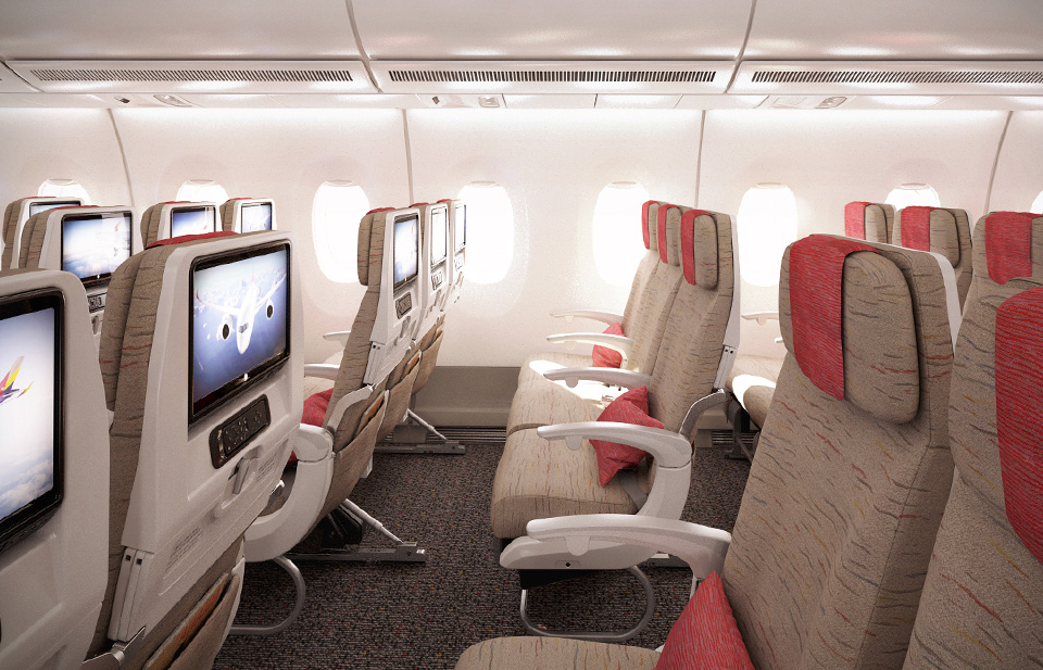 Economy Class thực tế trên Asiana Airlines Airbus A350-900