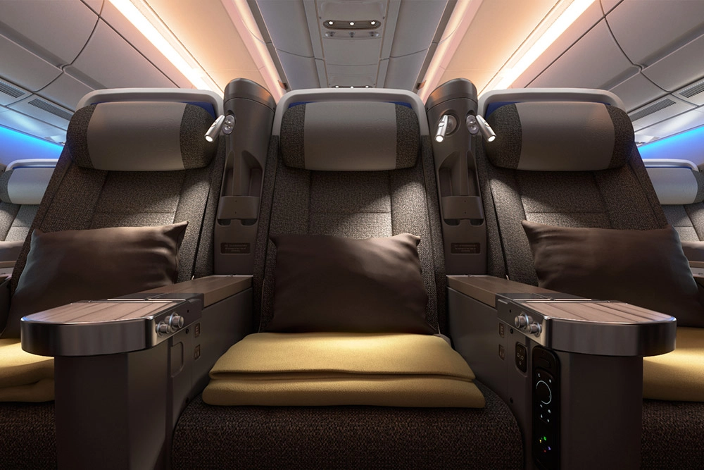 Premium Economy Class thực tế trên China Airlines Airbus A350-900