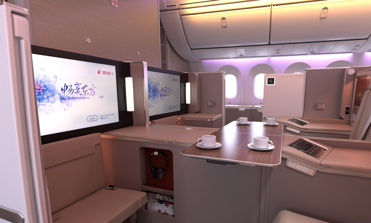 Business Plus Class thực tế trên China Eastern Boeing 787-9 Dreamliner