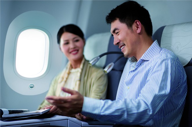 Business Class thực tế trên China Southern Boeing 787 Dreamliner