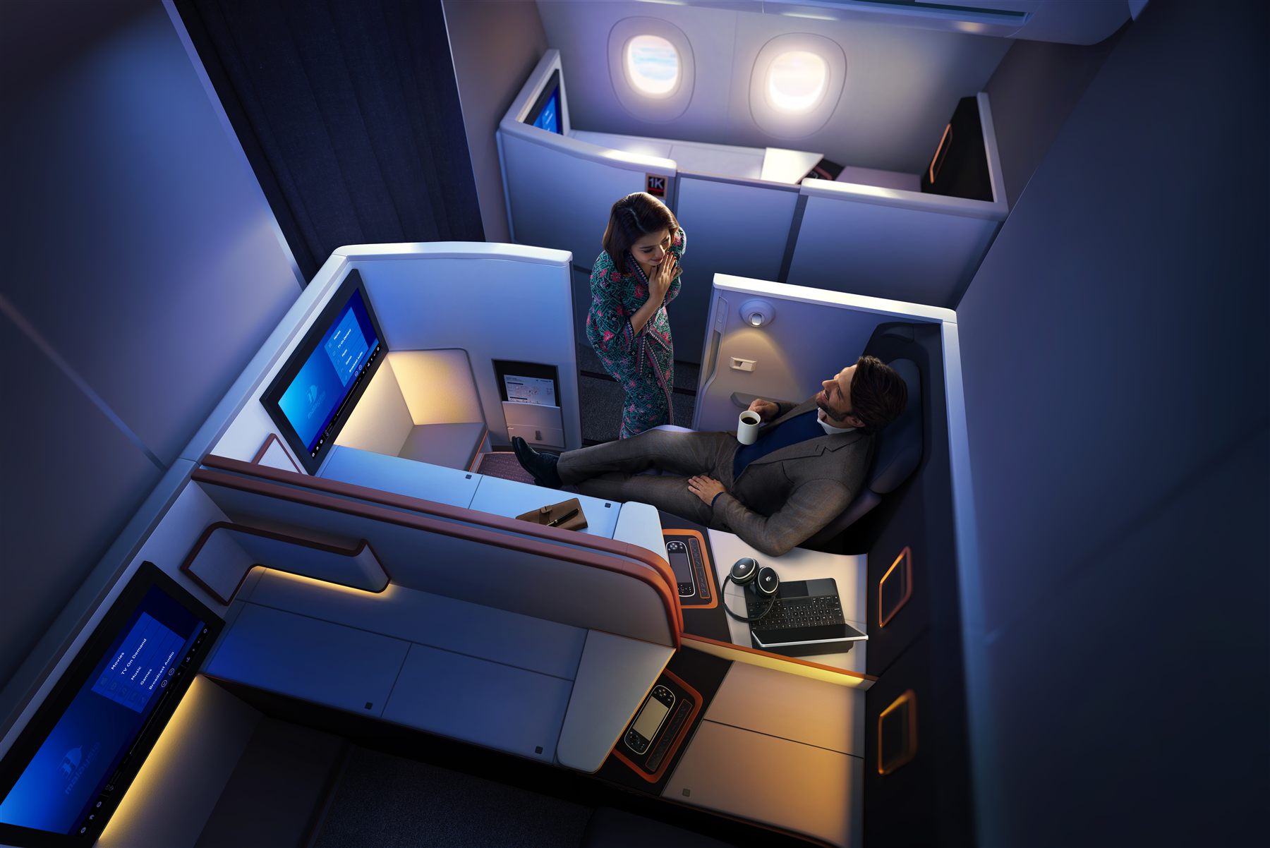 Business Suite thực tế trên Malaysia Airlines Airbus A350-900
