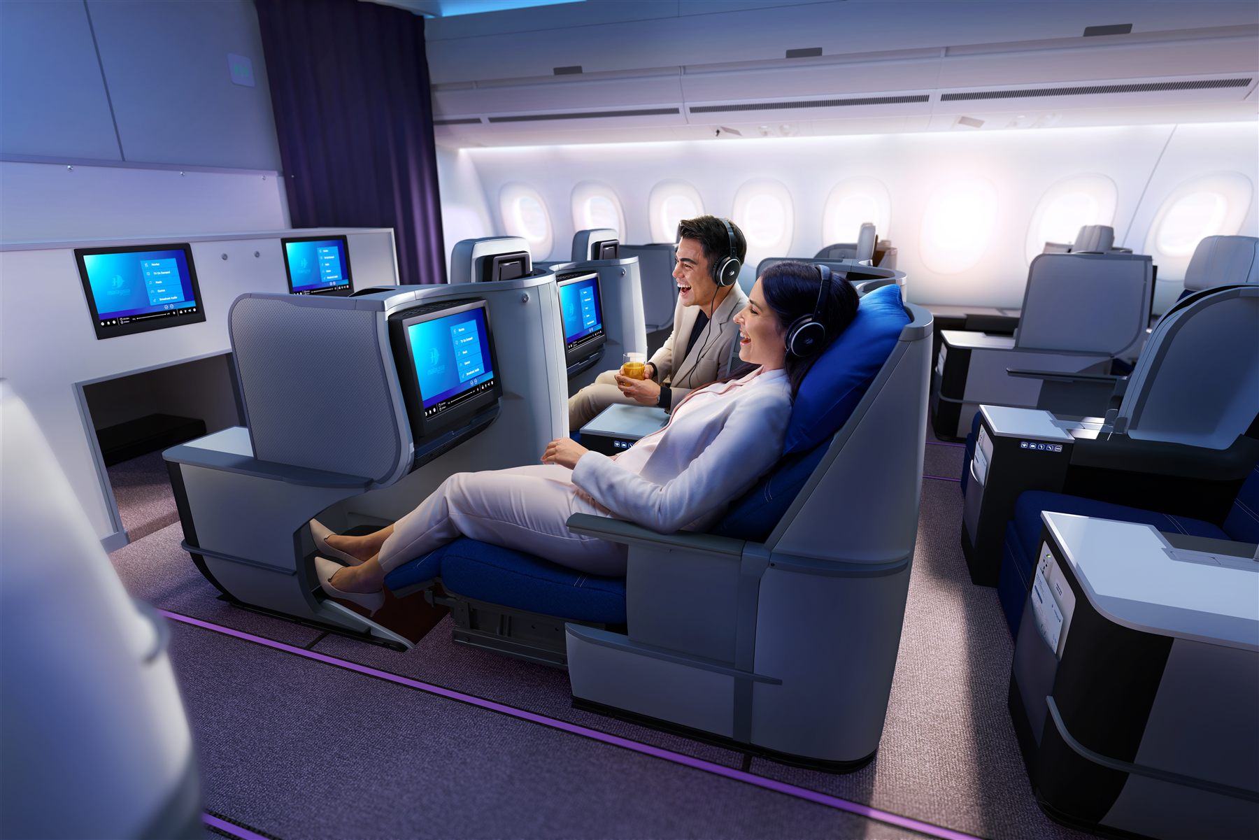 Business Class thực tế trên Malaysia Airlines Airbus A350-900