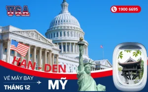 Đặt mua vé máy bay Hà Nội đi Mỹ tháng 12