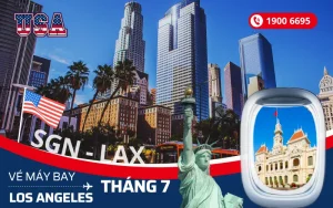 Mua vé máy bay Tp. Hồ Chí Minh (SGN) đi Los Angeles Mỹ tháng 7