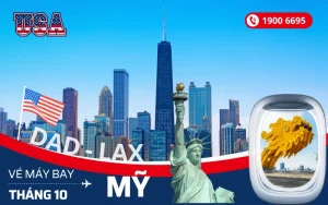 Vé máy bay Đà Nẵng đi Mỹ tháng 10