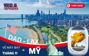 Vé máy bay Đà Nẵng đi Mỹ tháng 11