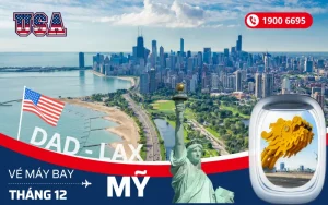 Vé máy bay Đà Nẵng đi Mỹ tháng 12