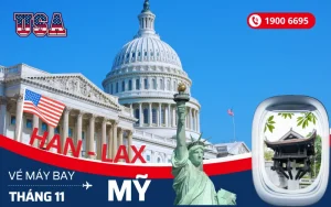 Vé máy bay Hà Nội đi Mỹ tháng 11
