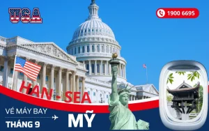 Vé máy bay Hà Nội đi Mỹ tháng 9