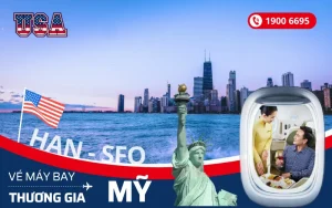Vé máy bay Hà Nội đi Mỹ thương gia