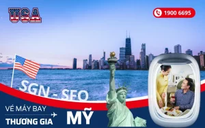 Vé máy bay Sài Gòn đi Mỹ thương gia