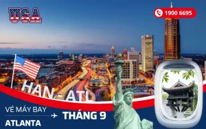 Đặt vé máy bay Hà Nội đi Atlanta Mỹ tháng 9