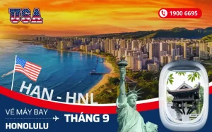 Đặt vé máy bay Hà Nội đi Honolulu Mỹ tháng 9