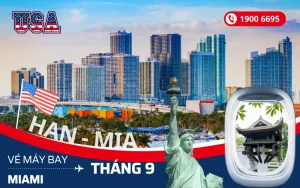 Đặt vé máy bay Hà Nội đi Miami Florida Mỹ tháng 9