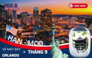 Đặt vé máy bay Hà Nội đi Orlando Florida Mỹ tháng 9