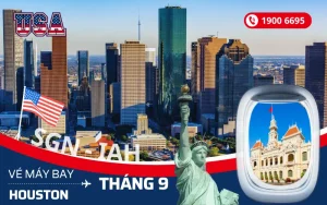 Đặt vé máy bay Tp. Hồ Chí Minh (SGN) đi Houston Mỹ tháng 9