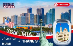 Đặt vé máy bay Tp. Hồ Chí Minh (SGN) đi Miami Florida Mỹ tháng 9