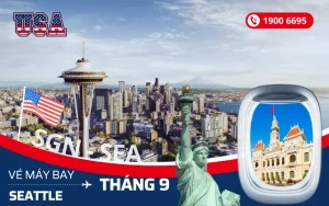 Đặt vé máy bay Tp. Hồ Chí Minh (SGN) đi Seattle Mỹ tháng 9