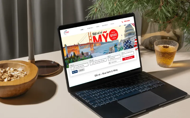 Đặt vé qua website AITrip