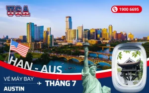 Mua vé máy bay Hà Nội đi Austin Mỹ tháng 7