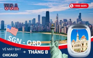 Mua vé máy bay Tp. Hồ Chí Minh (SGN) đi Chicago Mỹ tháng 8