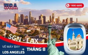 Mua vé máy bay Tp. Hồ Chí Minh (SGN) đi Los Angeles Mỹ tháng 8