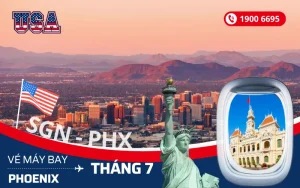 Mua vé máy bay Tp. Hồ Chí Minh (SGN) đi Phoenix Arizona Mỹ tháng 7