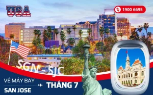 Mua vé máy bay Tp. Hồ Chí Minh (SGN) đi San Jose Mỹ tháng 7