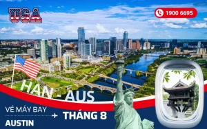 Vé máy bay Hà Nội đi Austin Mỹ tháng 8