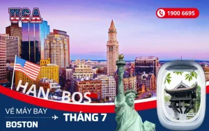 Vé máy bay Hà Nội đi Boston Mỹ tháng 7 