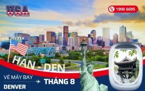 Vé máy bay Hà Nội đi Denver Mỹ tháng 8