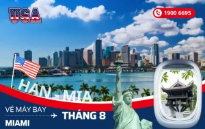 Vé máy bay Hà Nội đi Miami Florida Mỹ tháng 8