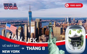 Vé máy bay Hà Nội đi New York Mỹ tháng 8