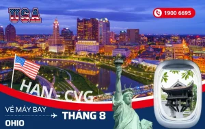 Vé máy bay Hà Nội đi Ohio Mỹ tháng 8