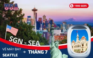 Vé máy bay TP. Hồ Chí Minh đi Seattle Mỹ tháng 7 