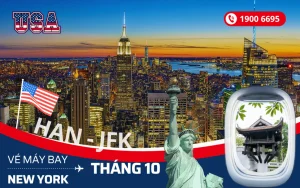 Bán vé máy bay Hà Nội đi New York Mỹ tháng 10