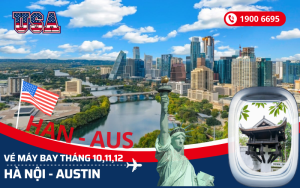 Bán vé máy bay Hà Nội đi Austin (AUS) Mỹ tháng 10,11,12