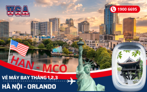 Bán vé máy bay Hà Nội đi Orlando Florida Mỹ tháng 10,11,12
