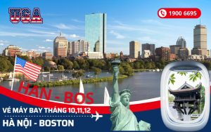 Bán vé máy bay Hà Nội đi Boston Mỹ tháng 10,11,12