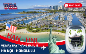 Bán vé máy bay Hà Nội đi Honolulu Mỹ tháng 10,11,12