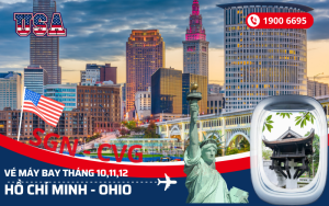 Bán vé máy bay Hồ Chí Minh (SGN) đi Ohio Mỹ tháng 10,11,12