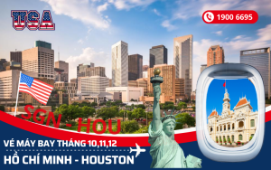 Bán vé máy bay Hồ Chí Minh (SGN) đi Houston Mỹ tháng 10,11,12
