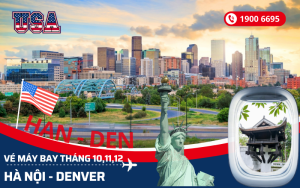Bán vé máy bay Hà Nội đi Denver Mỹ tháng 10,11,12