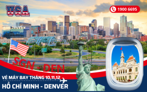 Bán vé máy bay Hồ Chí Minh (SGN) đi Denver Mỹ tháng 10,11,12
